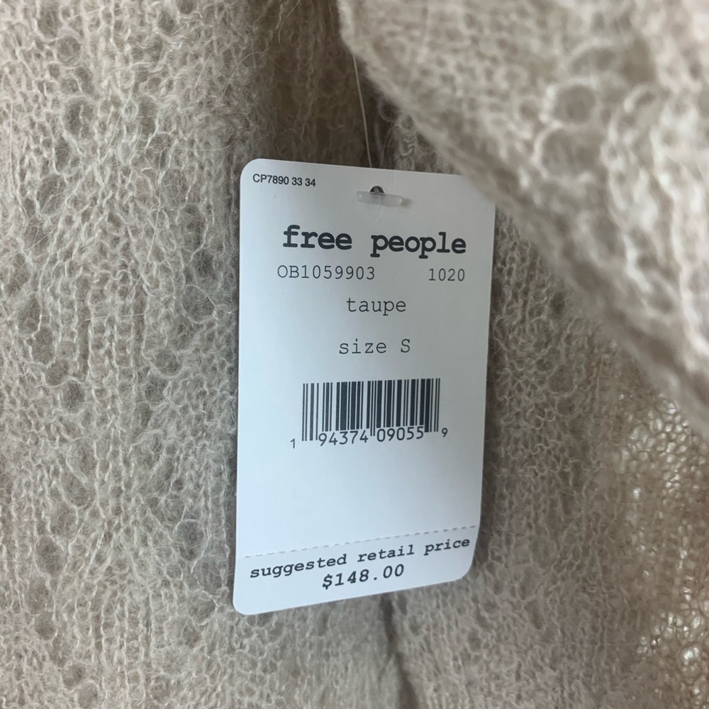 Free People 'Say Oversize Open-Knit Tunic Sweater - Picture 9 of 9